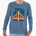 Night Sky Bridge Sweatshirt - Aesthetic Graphic Men Women - T-Shirt, Sweatshirt, Hoodie