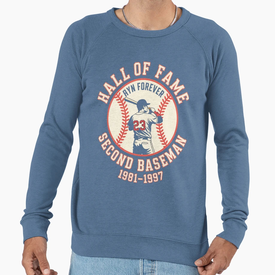 Hall Fame Second Baseman Sweatshirt - Trendy Graphic Unisex - T-Shirt, Sweatshirt, Hoodie