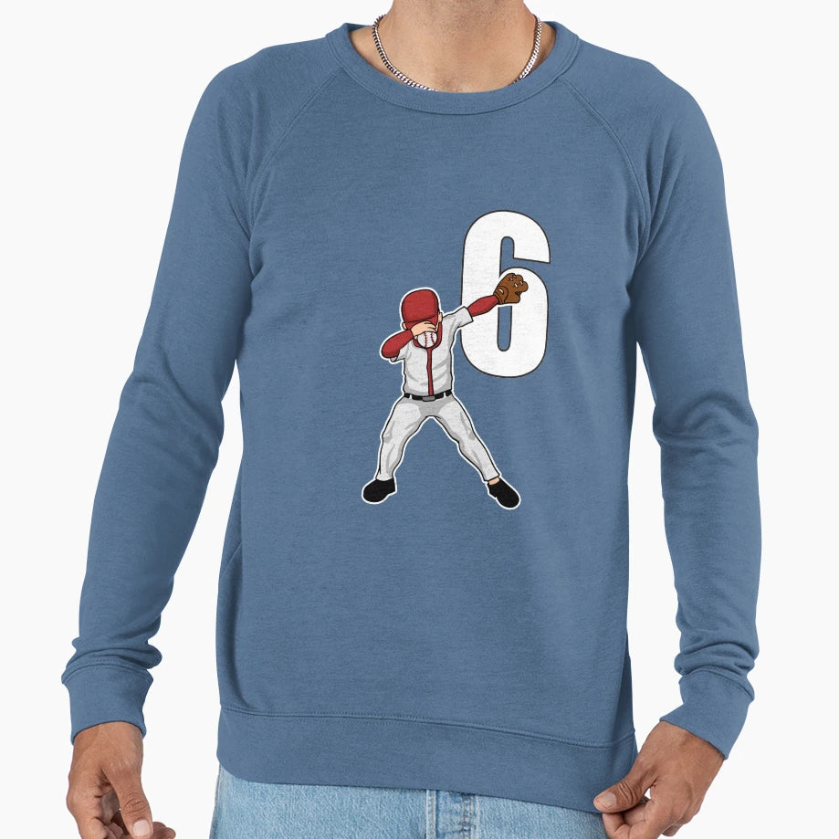 Dabbing Baseball Player Catcher Sweatshirt - Aesthetic Graphic for Adults - T-Shirt, Sweatshirt, Hoodie