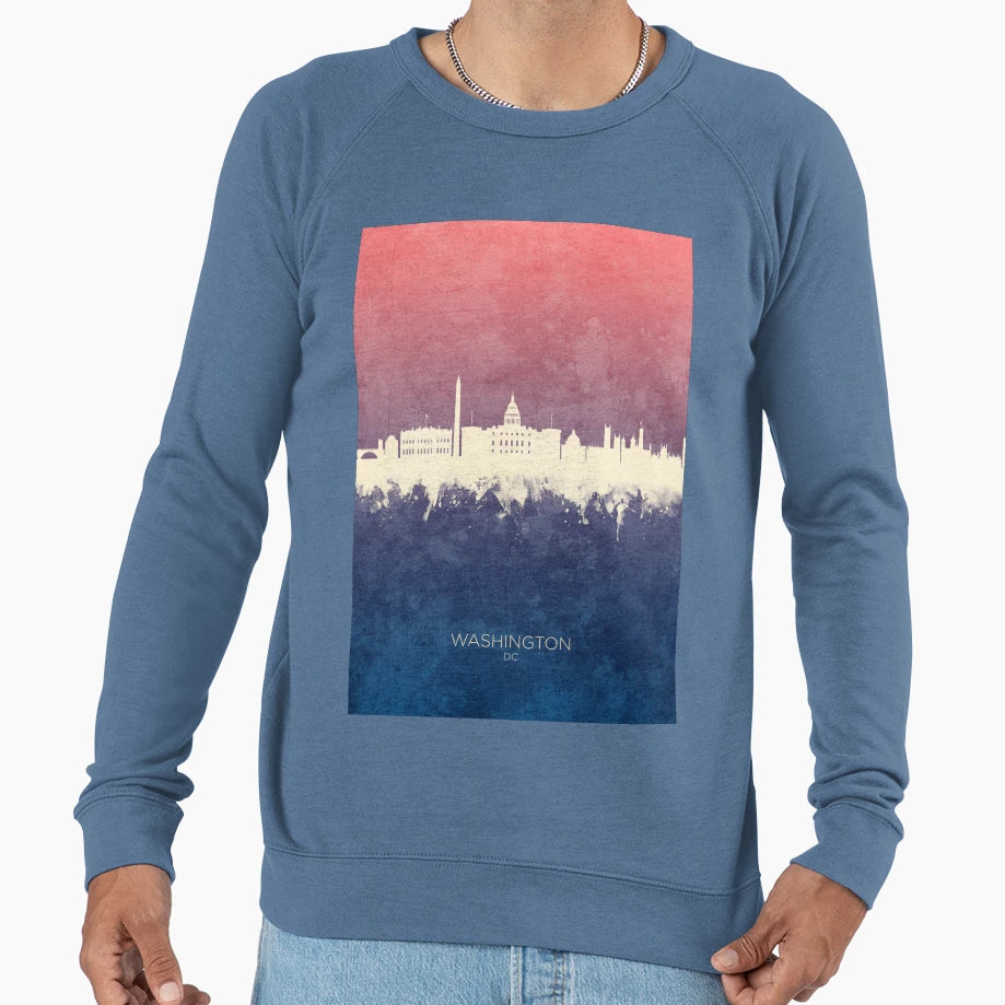 Washington Dc Skyline Sweatshirt - Novelty Apparel for Adults - T-Shirt, Sweatshirt, Hoodie