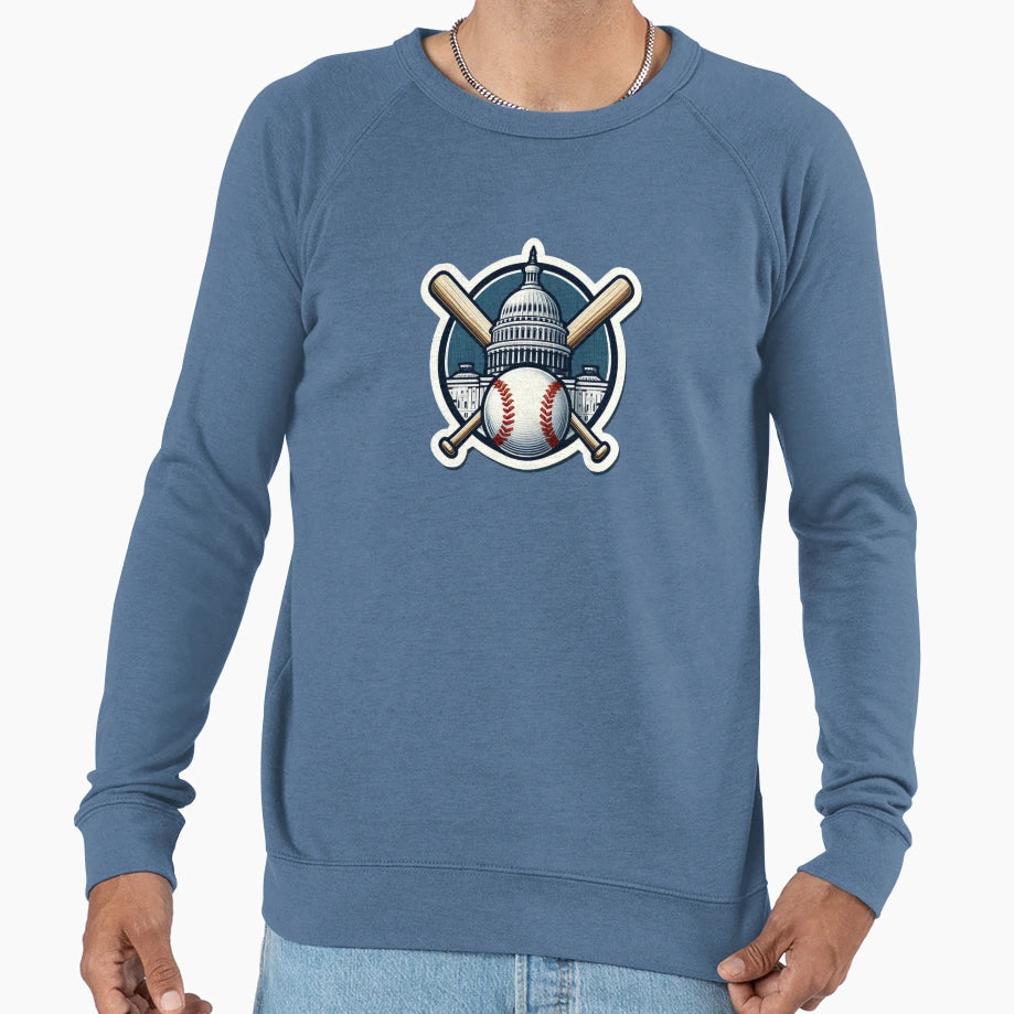 Capitol And Baseball Sweatshirt - Custom Art Print for Adults - T-Shirt, Sweatshirt, Hoodie