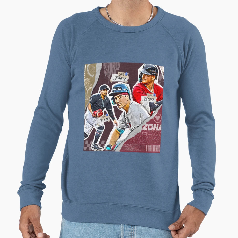 Arizona Baseball Team Squad Sweatshirt - Custom Art Print Unisex - T-Shirt, Sweatshirt, Hoodie