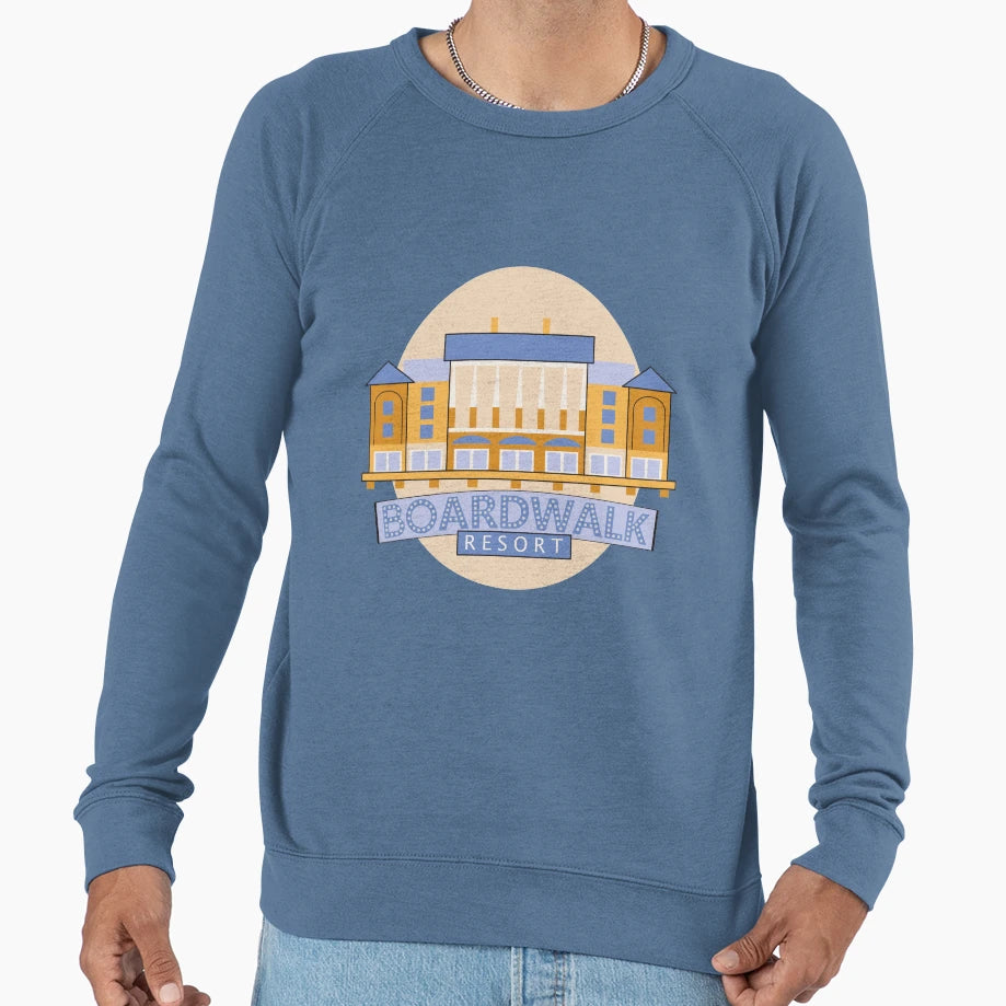 Boardwalk Resort Sweatshirt - Minimalist Print Unisex - T-Shirt, Sweatshirt, Hoodie