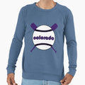 Colorado Throwback Baseball Crossed Sweatshirt - Custom Art Print Unisex - T-Shirt, Sweatshirt, Hoodie