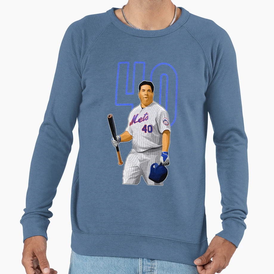 Bartolo Colon New York 40 Number Sweatshirt - Graphic Print for Adults - T-Shirt, Sweatshirt, Hoodie