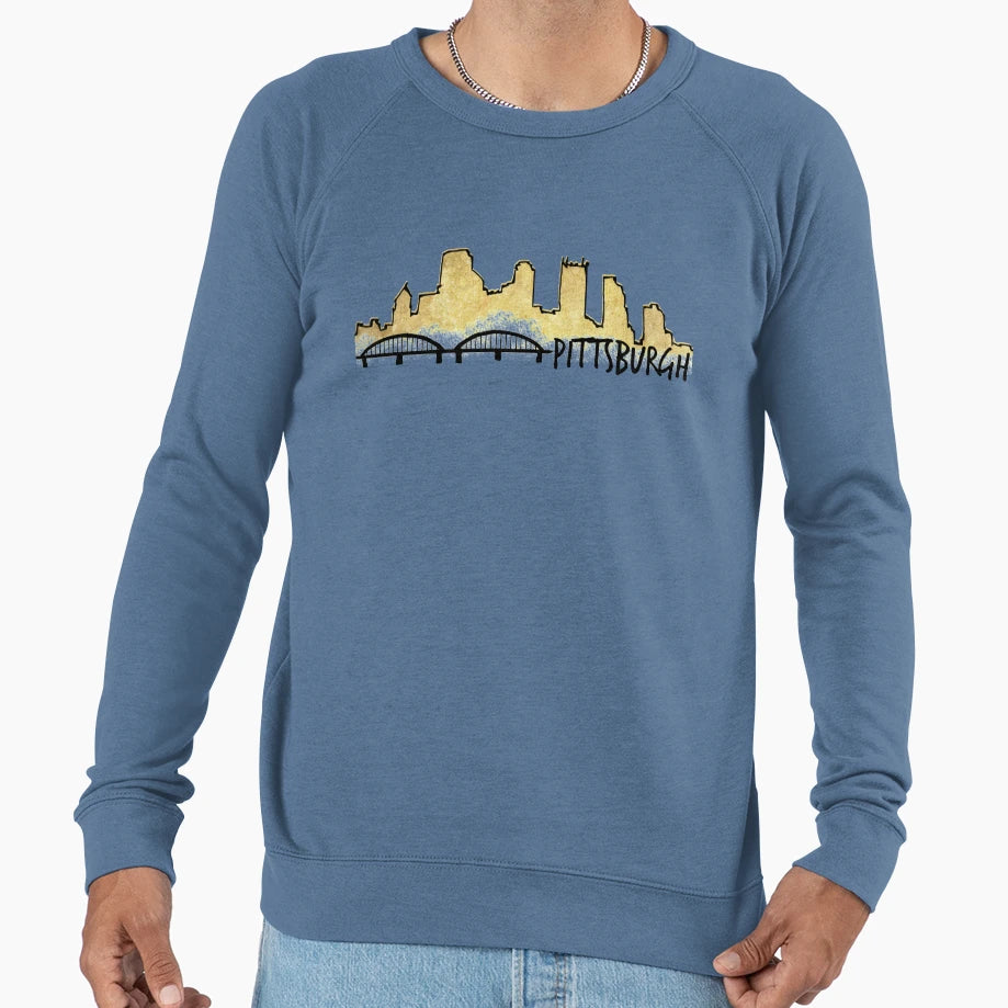 Pittsburgh Skyline Sweatshirt - Streetwear Style Men Women - T-Shirt, Sweatshirt, Hoodie