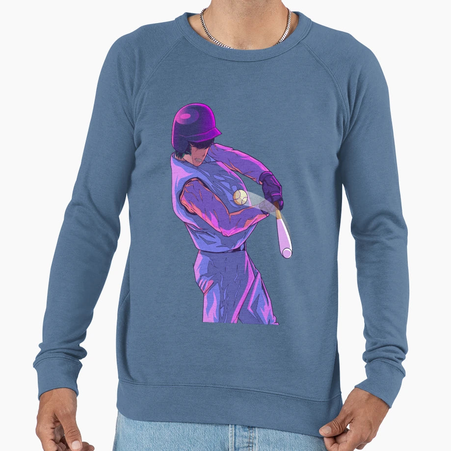 Anime Baseball Vaporwave 80S Sweatshirt - Aesthetic Graphic Men Women - T-Shirt, Sweatshirt, Hoodie