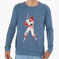 Awaiting Pitch Baseball Pop Art Sweatshirt - Unique Graphic Unisex - T-Shirt, Sweatshirt, Hoodie