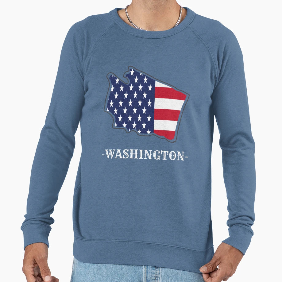 Washington American Sweatshirt - Novelty Apparel Men Women - T-Shirt, Sweatshirt, Hoodie