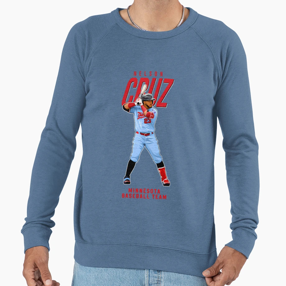 Nelson Cruz 23 Minnesota Baseball Team Sweatshirt - Novelty Apparel Unisex - T-Shirt, Sweatshirt, Hoodie
