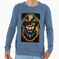 Bearded Pirate Captain Mascot Sweatshirt - Unique Graphic Men Women - T-Shirt, Sweatshirt, Hoodie