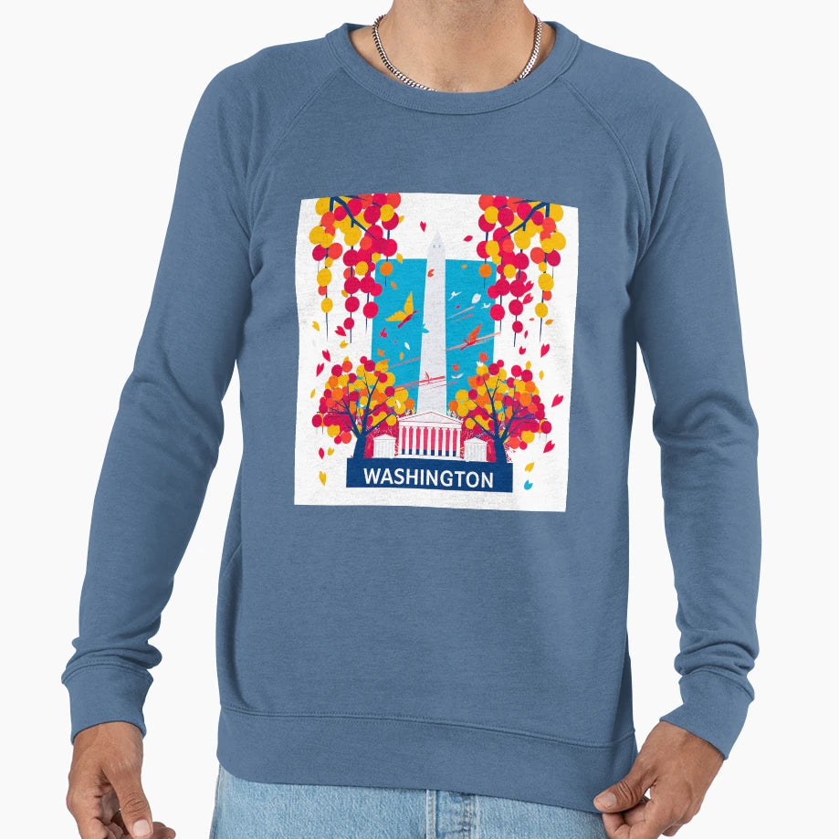 Washington Washington Vector Art Sweatshirt - Streetwear Style Unisex - T-Shirt, Sweatshirt, Hoodie