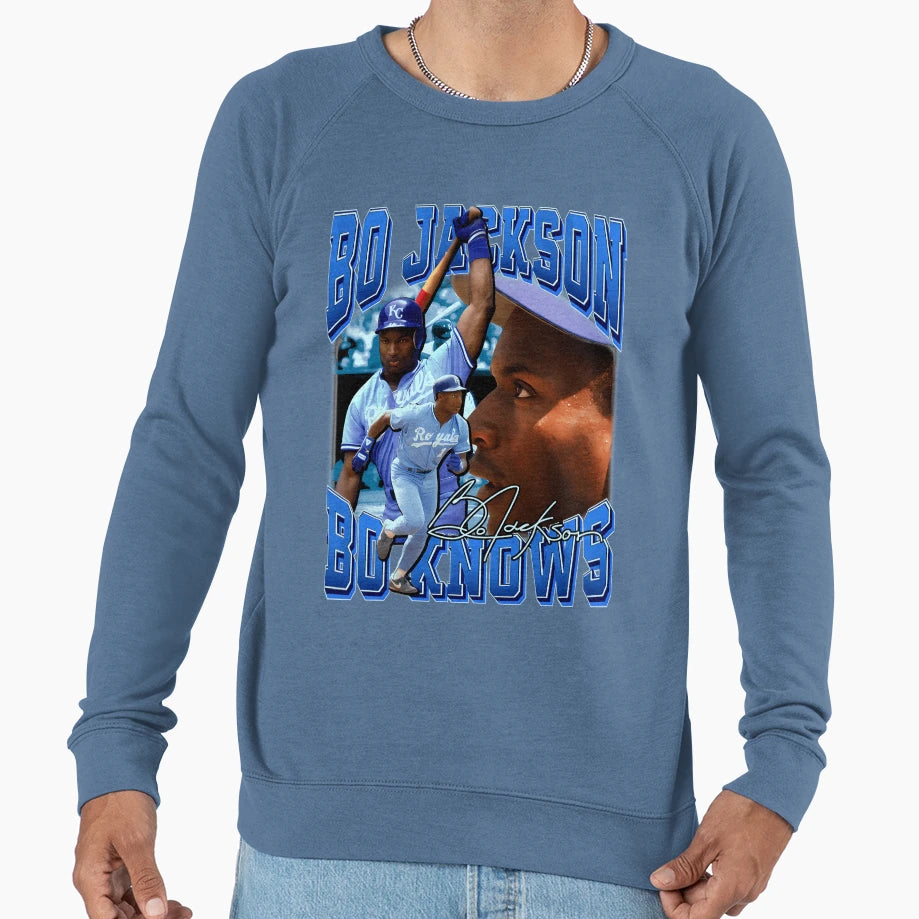Bo Jackson Bo Knows Signature Legend T-Shirt - Aesthetic Graphic Men Women - T-Shirt, Sweatshirt, Hoodie
