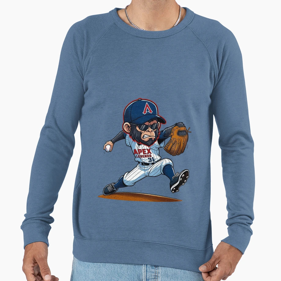Apex Legends Baseball Pitcher Monkey Sweatshirt - Unique Graphic Unisex - T-Shirt, Sweatshirt, Hoodie