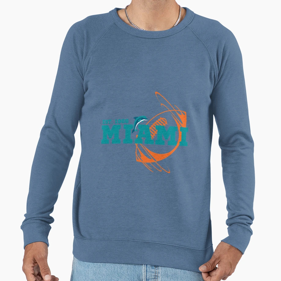 Miami Est 1966 Football Gift Sweatshirt - Novelty Apparel for Adults - T-Shirt, Sweatshirt, Hoodie