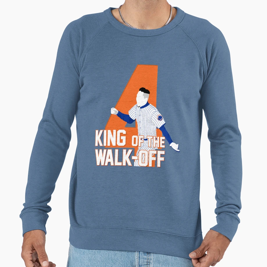 King Walkoff Blue Sweatshirt - Graphic Print Unisex - T-Shirt, Sweatshirt, Hoodie