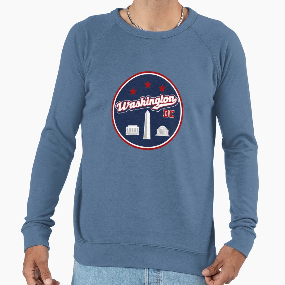 Washington Dc Monuments Crest Sweatshirt - Novelty Apparel for Adults - T-Shirt, Sweatshirt, Hoodie