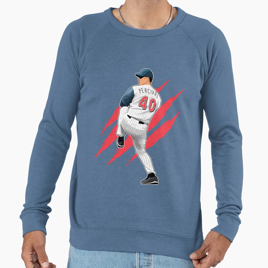 Troy Percival Pitches 40 Claw Sweatshirt - Fun Novelty Design Unisex - T-Shirt, Sweatshirt, Hoodie