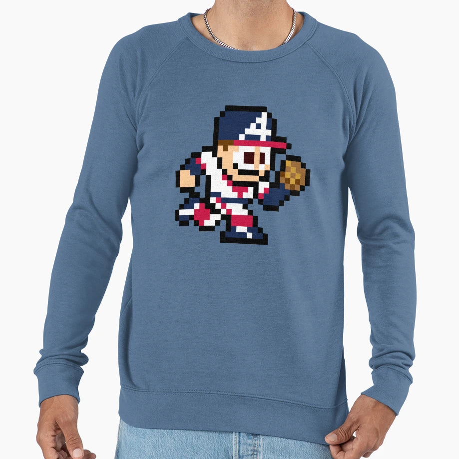 Atlanta 8 Bit Player Sweatshirt - Custom Art Print for Adults - T-Shirt, Sweatshirt, Hoodie