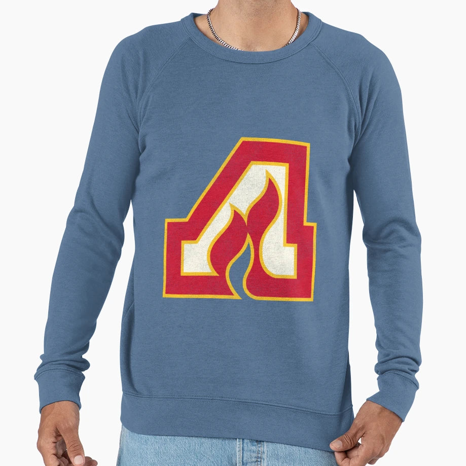 Defunct Atlanta Flames Hockey Team Sweatshirt - Casual Everyday Wear Unisex - T-Shirt, Sweatshirt, Hoodie