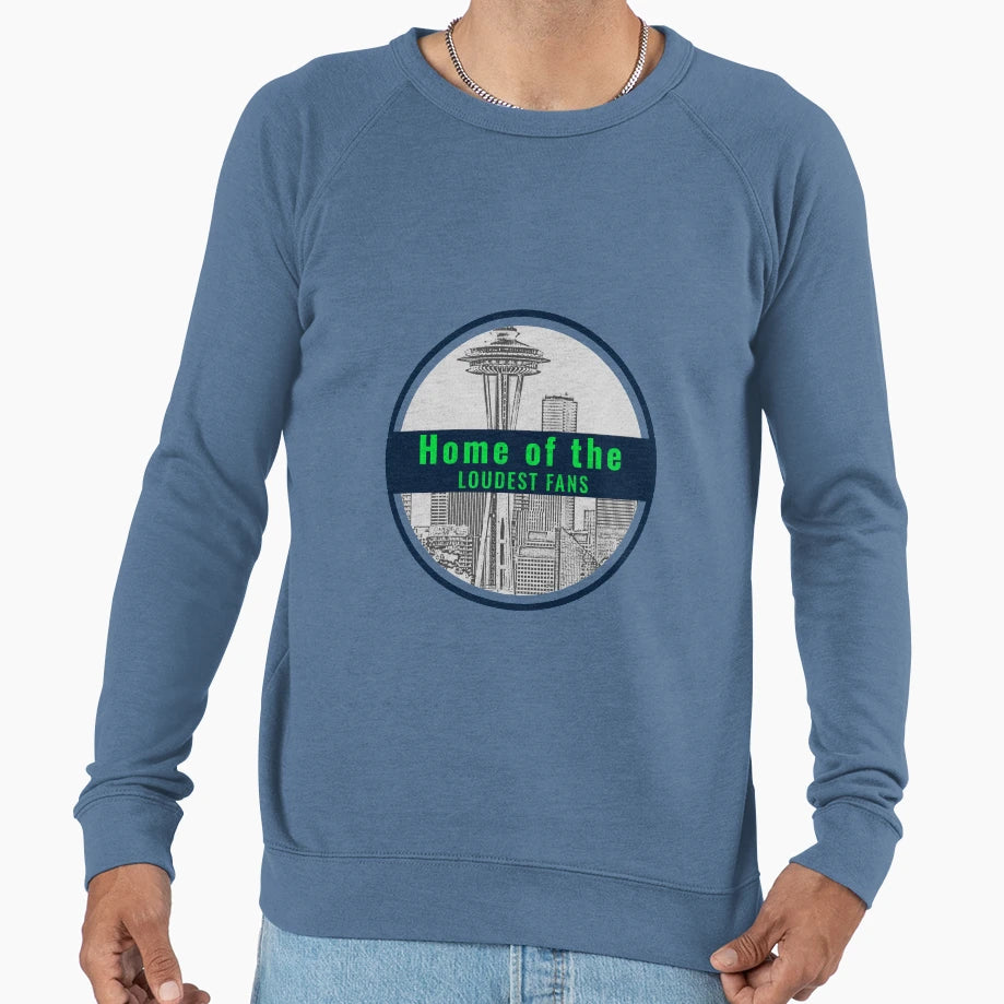 Seattle Home Loudest Fans Sweatshirt - Trendy Graphic for Adults - T-Shirt, Sweatshirt, Hoodie