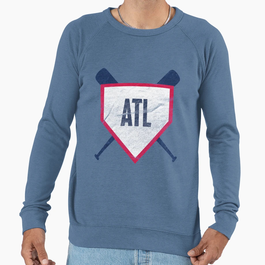 Atlanta Abbreviation Baseball Sweatshirt - Custom Art Print for Adults - T-Shirt, Sweatshirt, Hoodie