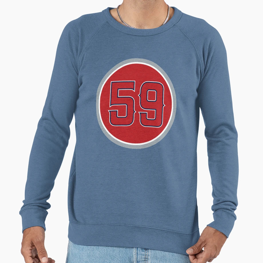 Jo Adell 59 Jersey Number Sweatshirt - Fun Novelty Design for Adults - T-Shirt, Sweatshirt, Hoodie