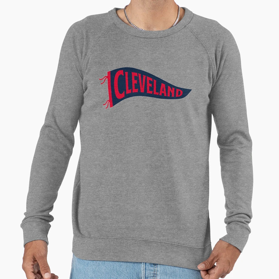 Cleveland Pennant Blue Sweatshirt - Trendy Graphic Unisex - T-Shirt, Sweatshirt, Hoodie