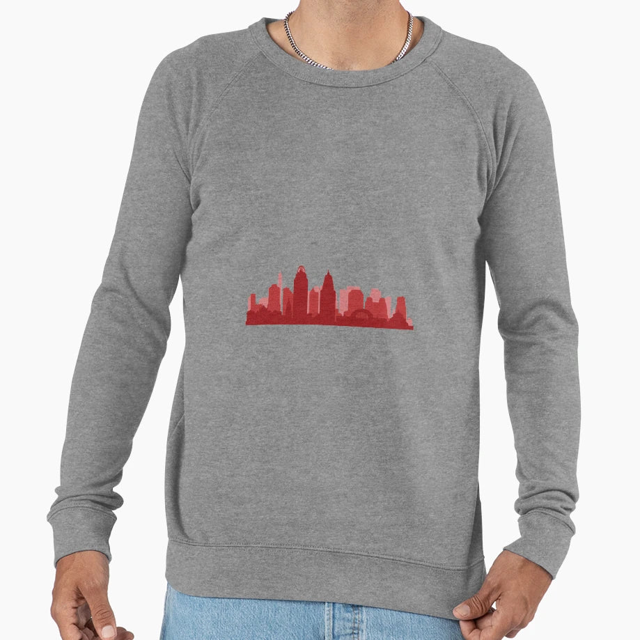 Cincinnati Skyline Sweatshirt - Casual Everyday Wear Unisex - T-Shirt, Sweatshirt, Hoodie