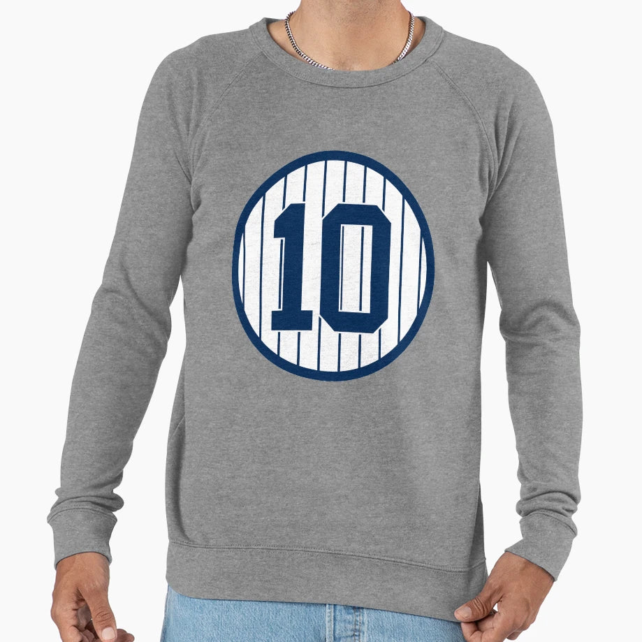 Phil Rizzuto 10 Jersey Number Sweatshirt - Trendy Graphic Unisex - T-Shirt, Sweatshirt, Hoodie