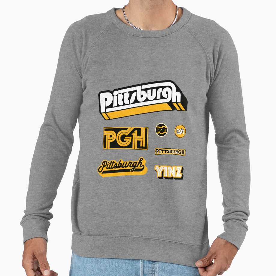 Pittsburgh Flash Sheet Mini Pack Sweatshirt - Trendy Graphic Unisex - T-Shirt, Sweatshirt, Hoodie