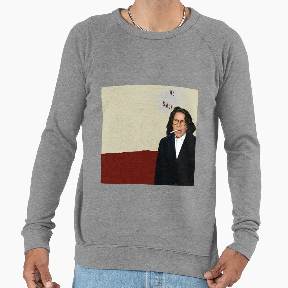 Fran Lebowitz No Smoking Drawing Sweatshirt - Custom Art Print Men Women - T-Shirt, Sweatshirt, Hoodie