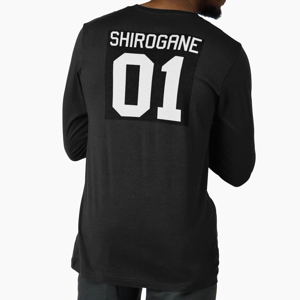 Shirogane 01 Black T-Shirt - Custom Art Print Unisex - T-Shirt, Sweatshirt, Hoodie
