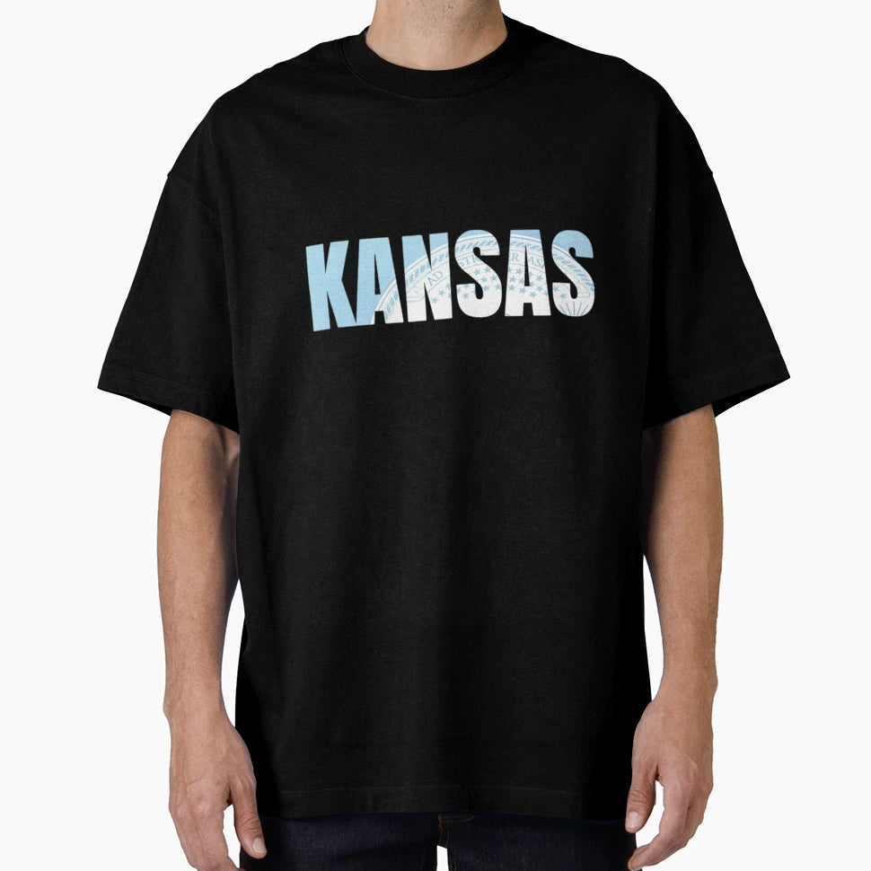 Kansas License Plate T-Shirt - Minimalist Print for Adults - T-Shirt, Sweatshirt, Hoodie