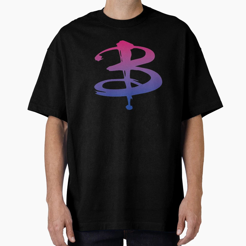 Bi Pride B Logo Buffy T-Shirt - Aesthetic Graphic Men Women - T-Shirt, Sweatshirt, Hoodie