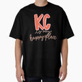 Kansas City Is My Happy Place T-Shirt - Fun Novelty Design for Adults - T-Shirt, Sweatshirt, Hoodie