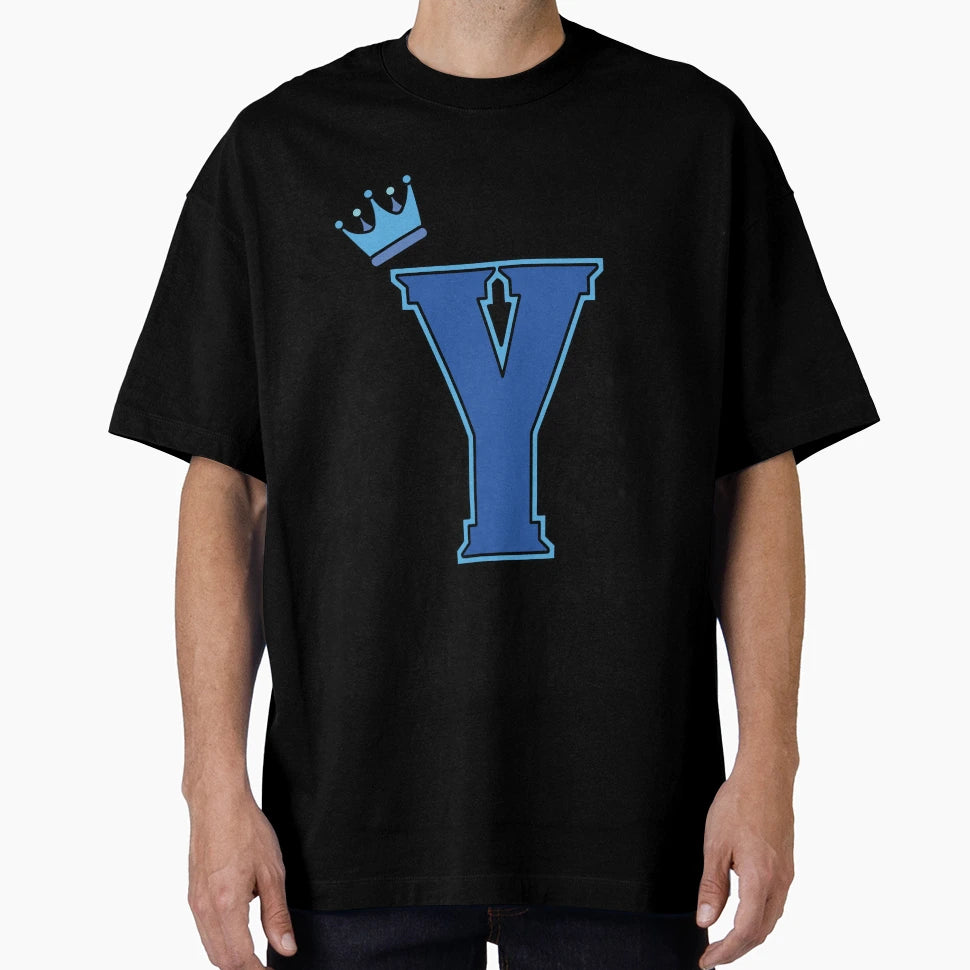 Blue Letter Y T-Shirt - Trendy Graphic Unisex - T-Shirt, Sweatshirt, Hoodie
