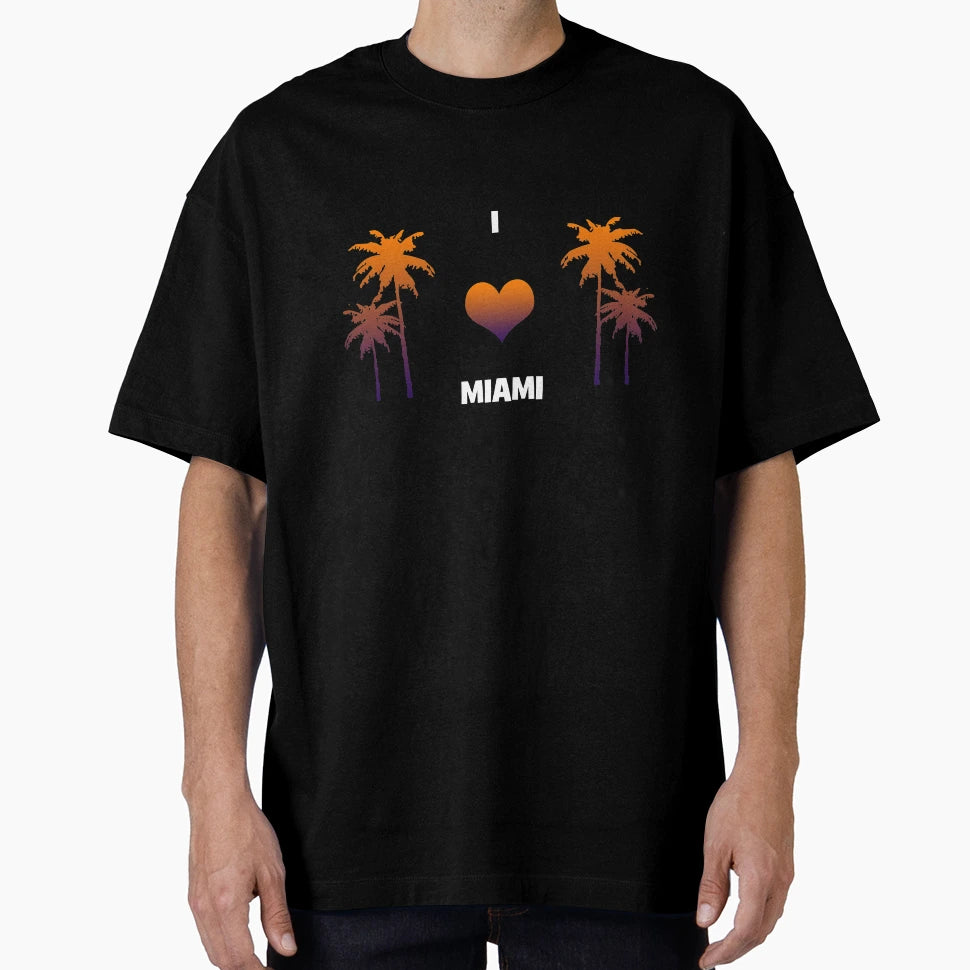 I Love Miami T-Shirt - Minimalist Print for Adults - T-Shirt, Sweatshirt, Hoodie