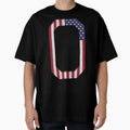 0 Usa Number Sports 3D Drop Shadow T-Shirt - Novelty Apparel Men Women - T-Shirt, Sweatshirt, Hoodie
