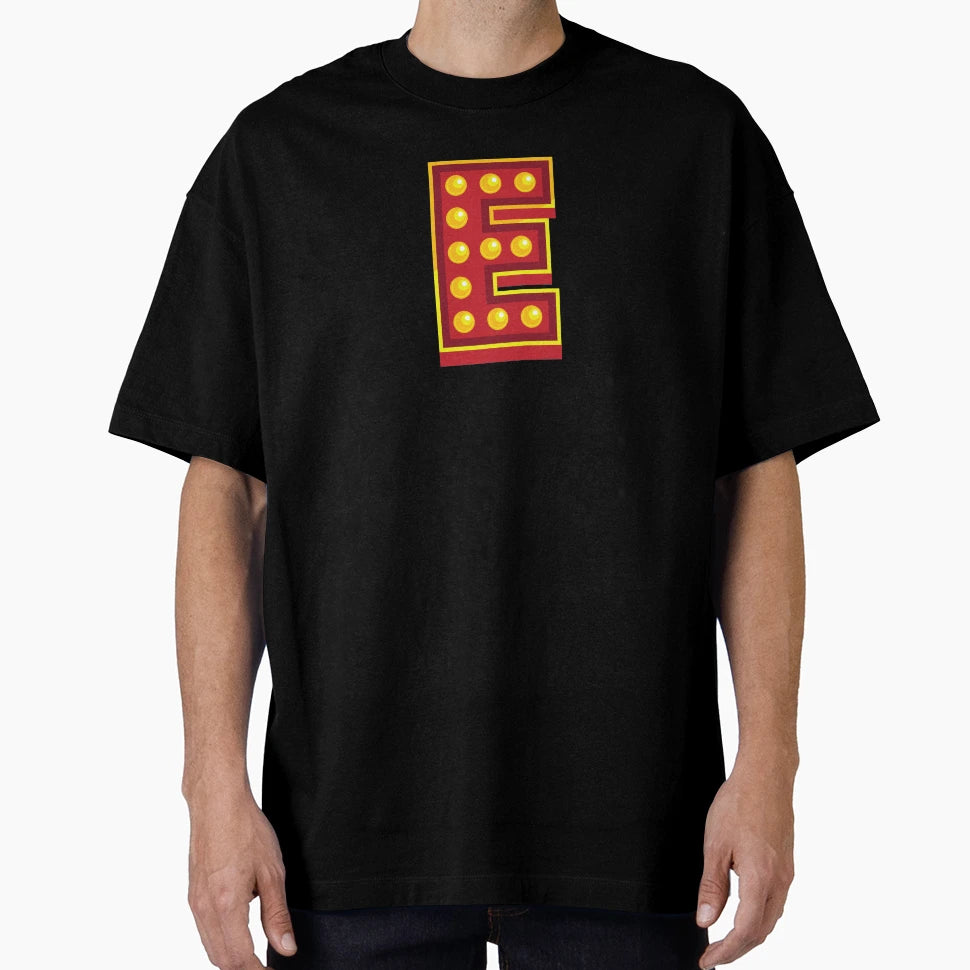 Letter E Disco T-Shirt - Aesthetic Graphic for Adults - T-Shirt, Sweatshirt, Hoodie