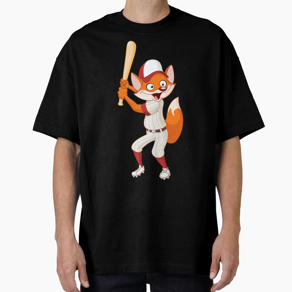 Baseball Fox T-Shirt - Streetwear Style Men Women - T-Shirt, Sweatshirt, Hoodie