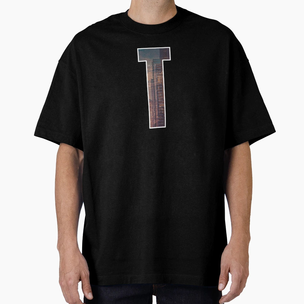 Letter T City Art T-Shirt - Novelty Apparel Men Women - T-Shirt, Sweatshirt, Hoodie