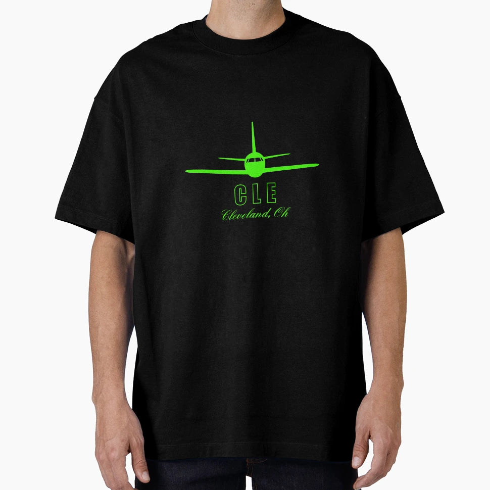 Cle Cleveland Ohio Oh Airport Code T-Shirt - Custom Art Print for Adults - T-Shirt, Sweatshirt, Hoodie