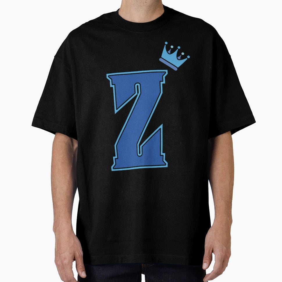 Blue Letter Z T-Shirt - Trendy Graphic Unisex - T-Shirt, Sweatshirt, Hoodie