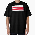 Washington D C Flag T-Shirt - Custom Art Print Men Women - T-Shirt, Sweatshirt, Hoodie