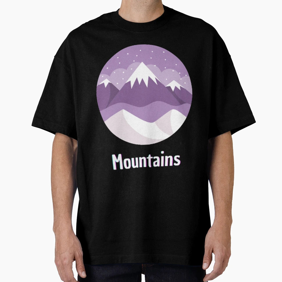 Mountains Night T-Shirt - Graphic Print for Adults - T-Shirt, Sweatshirt, Hoodie