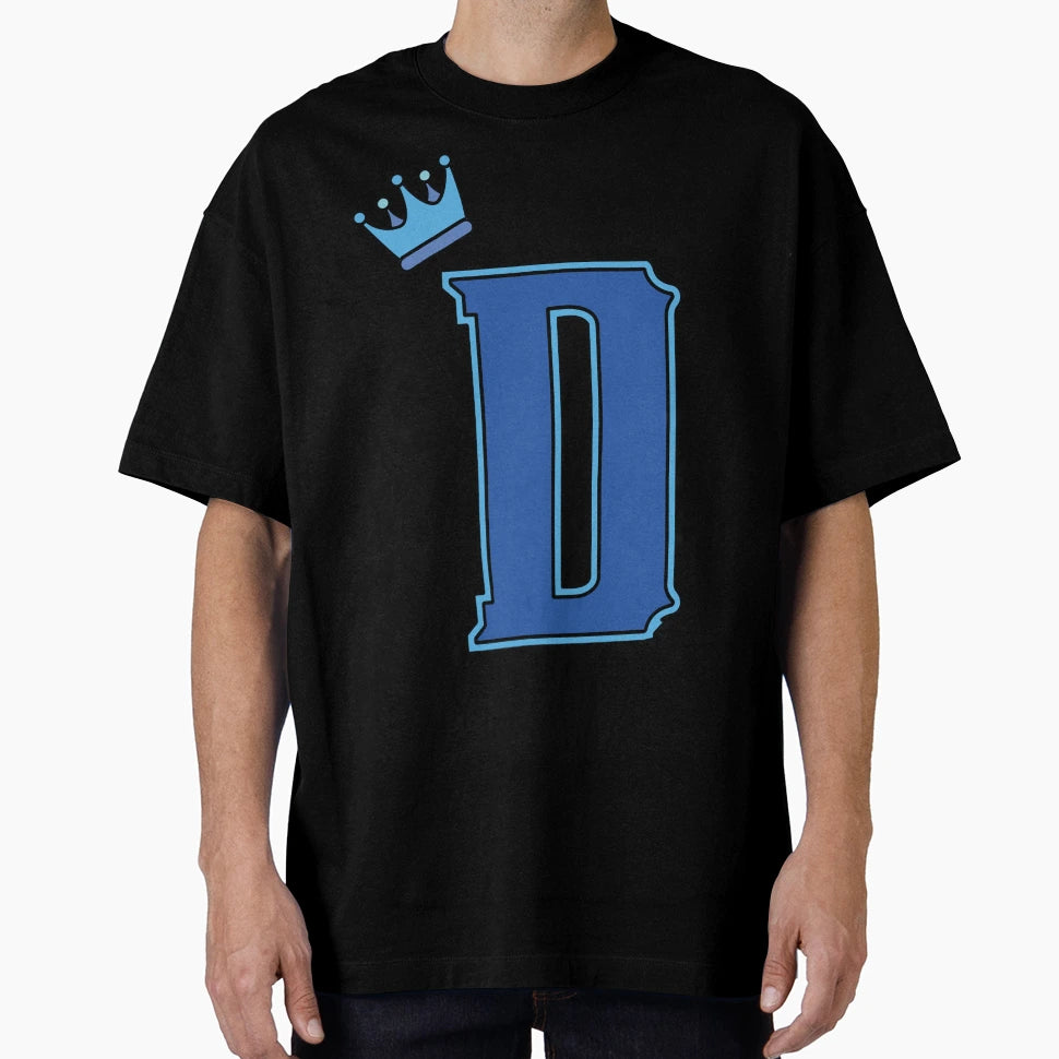 Blue Letter D T-Shirt - Aesthetic Graphic Men Women - T-Shirt, Sweatshirt, Hoodie