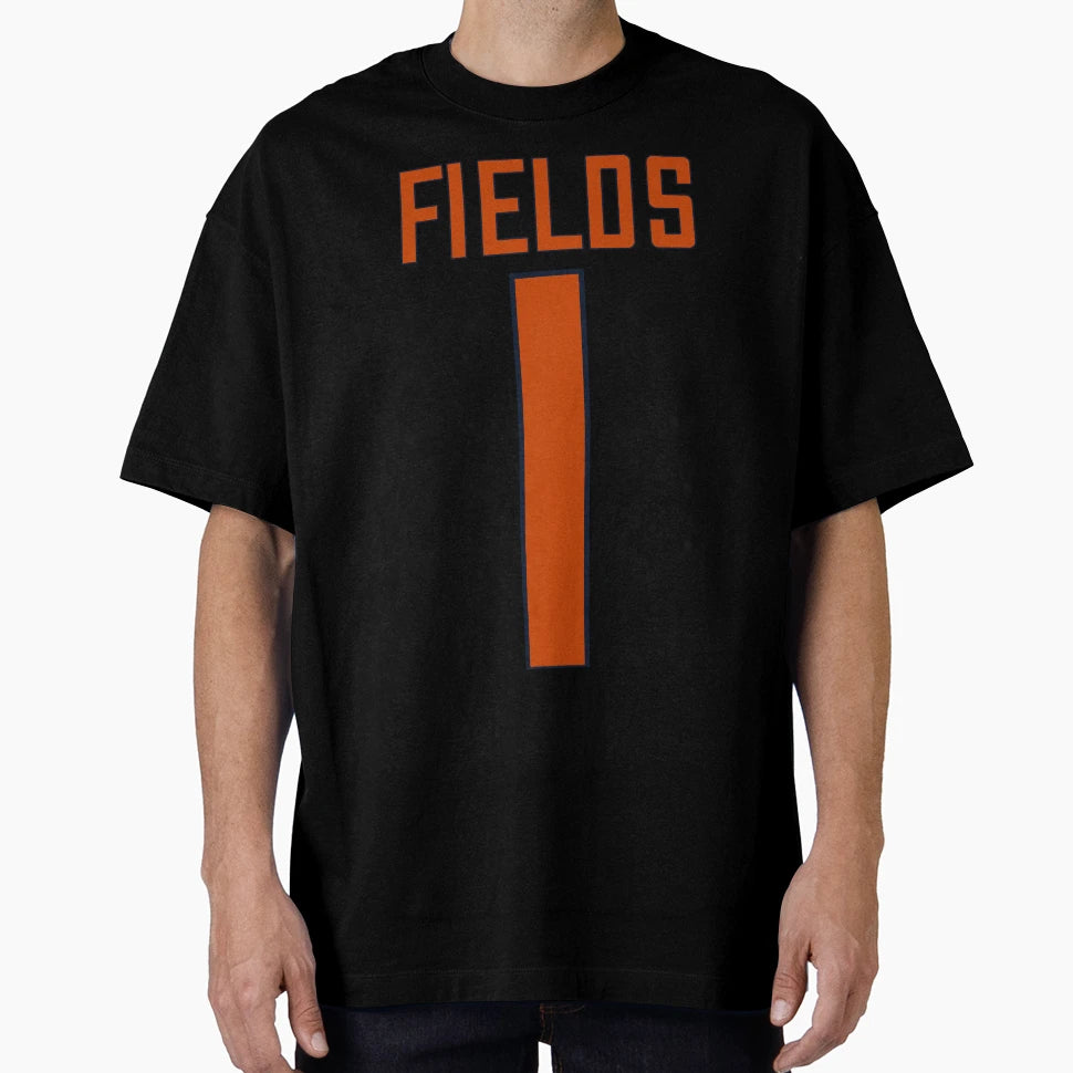 Justin Fields T-Shirt - Custom Art Print Unisex - T-Shirt, Sweatshirt, Hoodie