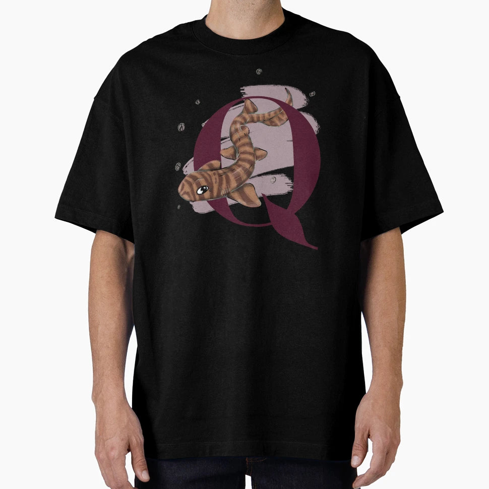 Q Is Quagga Catshark T-Shirt - Minimalist Print Men Women - T-Shirt, Sweatshirt, Hoodie