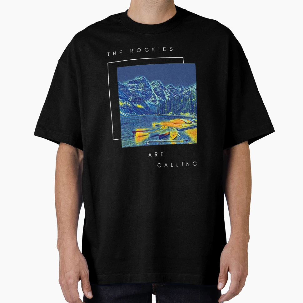 Rockies Are Calling Banff National Park T-Shirt - Trendy Graphic Men Women - T-Shirt, Sweatshirt, Hoodie